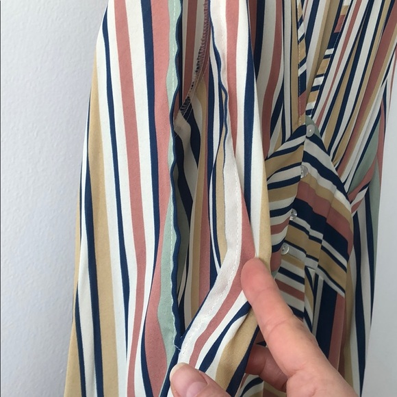 Penelope multi color lined high low top - Picture 5 of 7